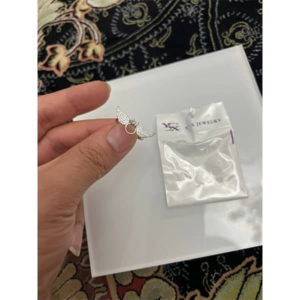 انگشتر زنانه وای اس ایکس مدل بال و حلقه کد 547699