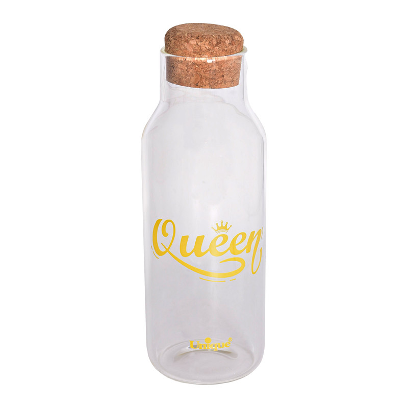 بطری آب یونیک طرح QUEEN کد 3071 گنجایش 1.03 لیتر