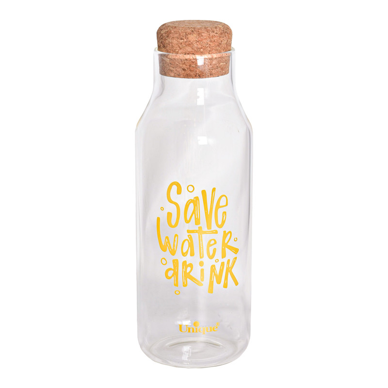بطری آب یونیک طرح save water کد 3071 گنجایش 1.03 لیتر