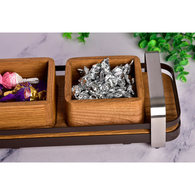 اردوخوری بی.وی.کی مدل مجستیک کد HS452203 مجموعه سه عددی به همراه استند