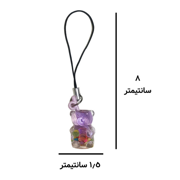آویز موبایل مدل آبمیوه شیک خرسی