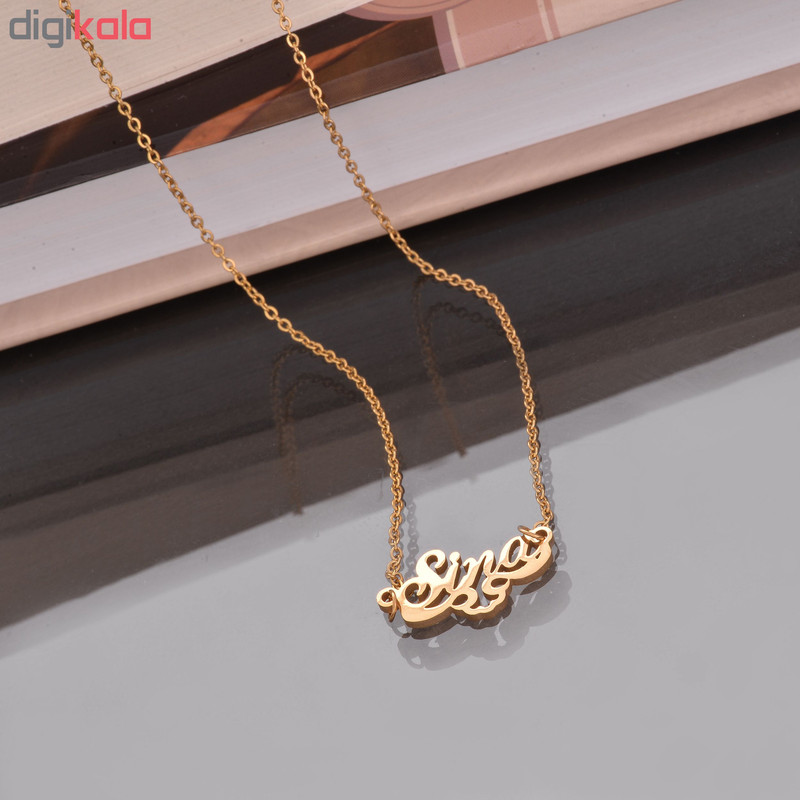 گردنبند زنانه طرح اسم سینا کد GA1131