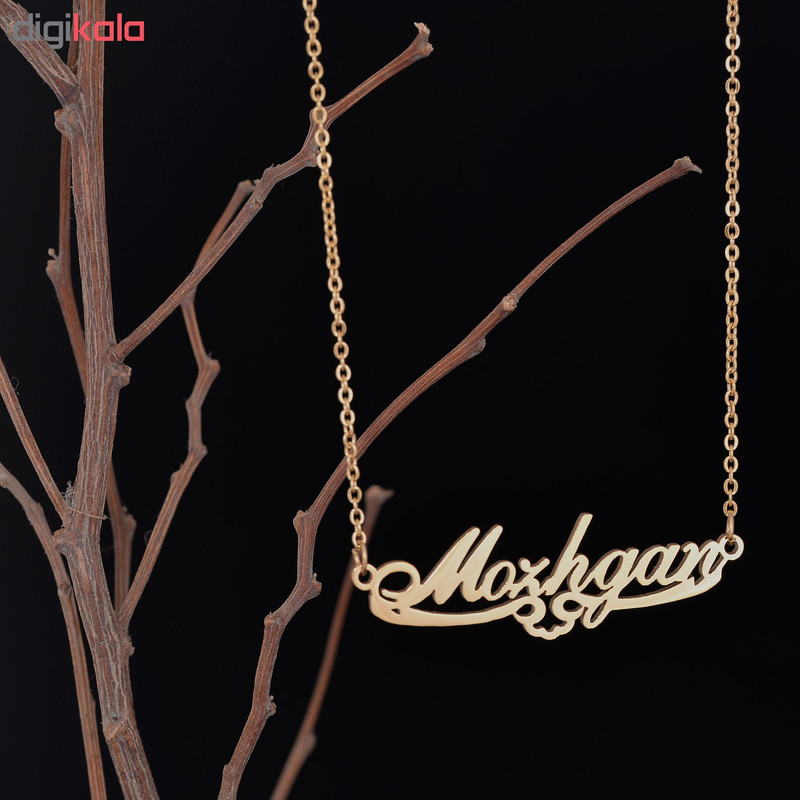 گردنبند زنانه طرح مژگان کد GA1136