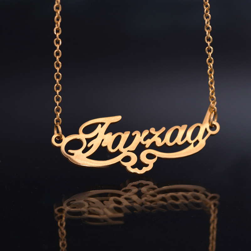 گردنبند زنانه طرح اسم فرزاد کد GA1162