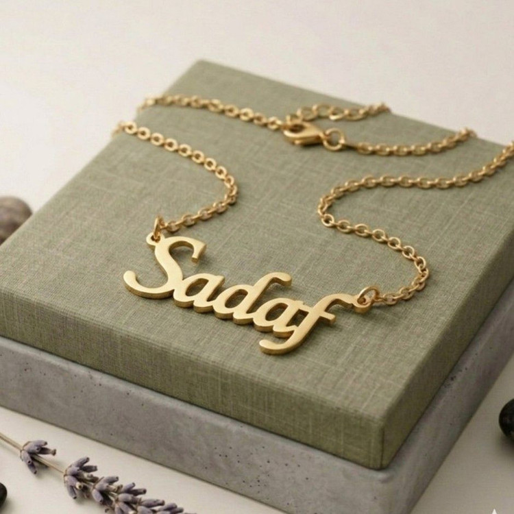 گردنبند زنانه ماصرم مدل اسم صدف کد GA1215