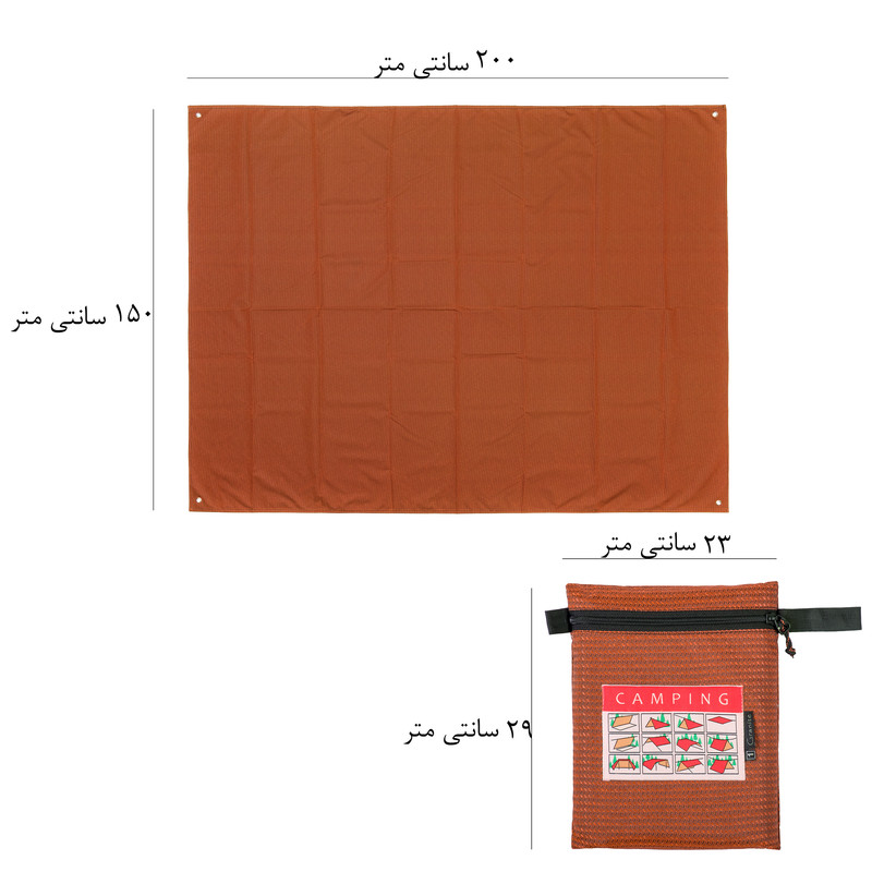 زیرانداز ۶ نفره گرانیت اکوییپمنت مدل کمپینگ