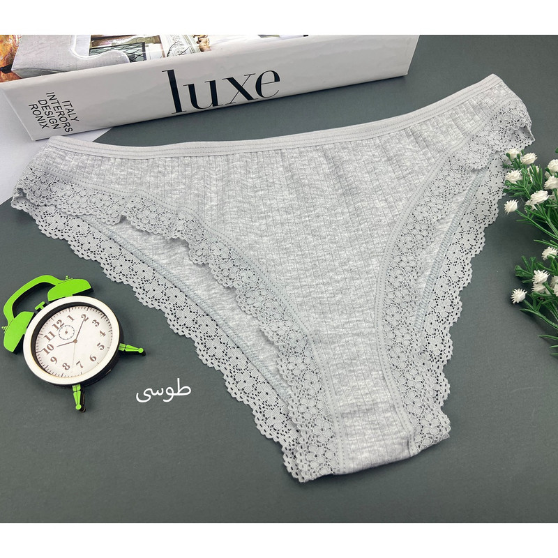 شورت اسلیپ نخی زنانه میسپل مدل لبه تور کبریتی کد SH-022