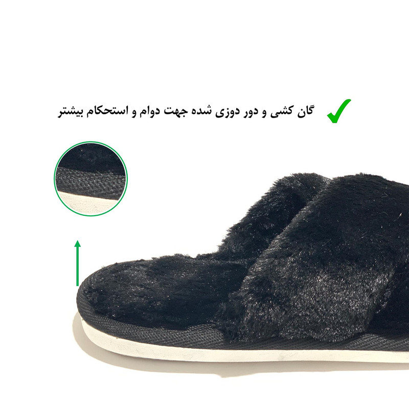 دمپایی حوله ای زنانه نیکتا مدل 550-1 کد RS-BK-178