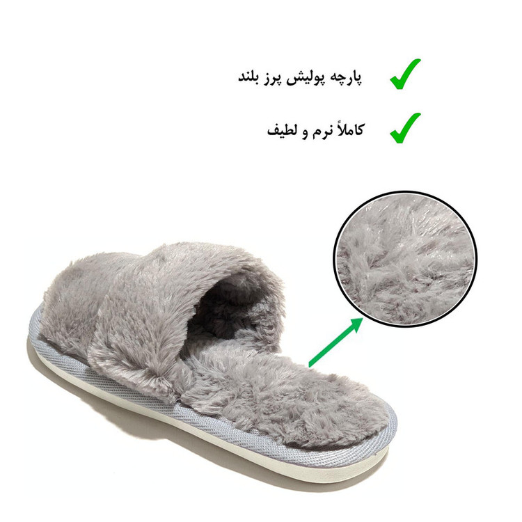 دمپایی حوله ای زنانه نیکتا مدل 440-2 کد RS-GY-203