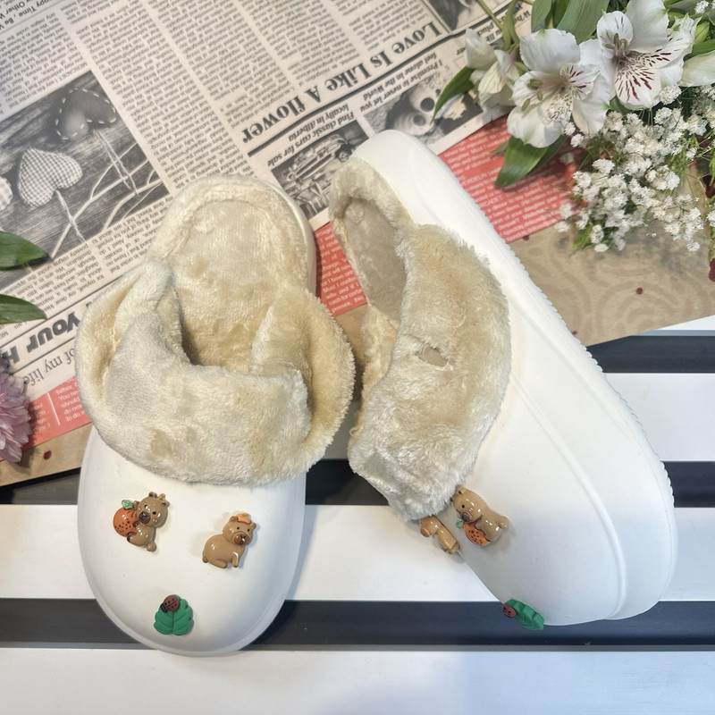 دمپایی حولهای زیتون مدل کریسمس کد Wh-05