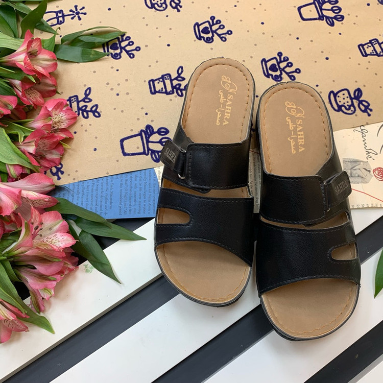 دمپایی زنانه صحرا مدل آدینه کد Bl-01