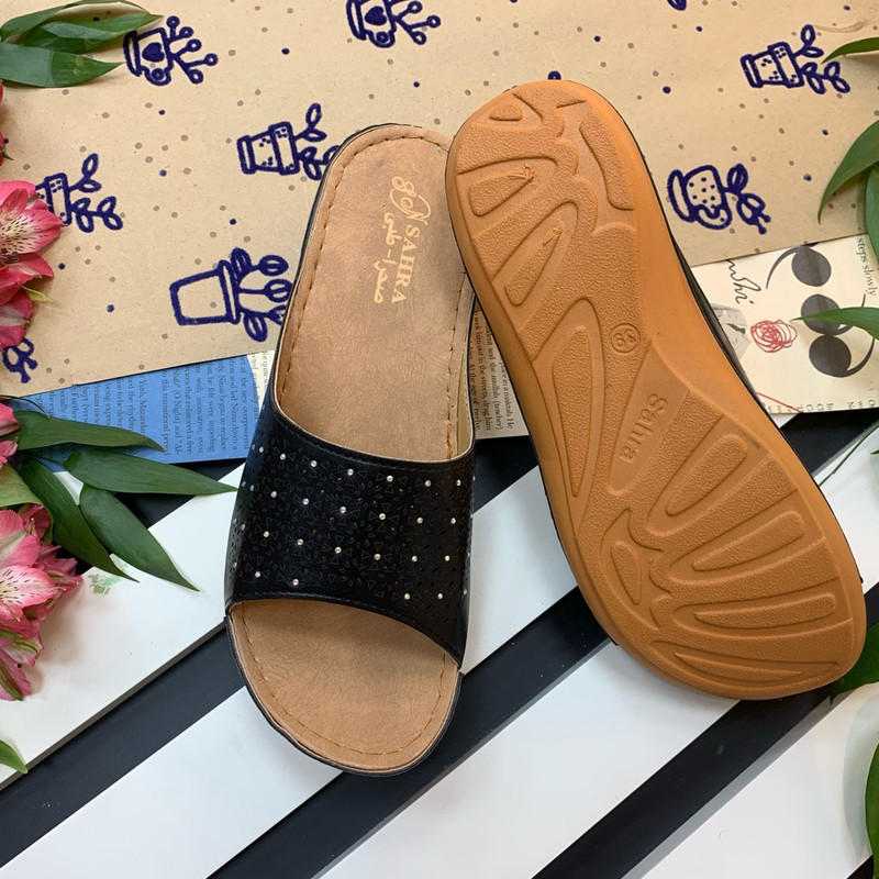 دمپایی زنانه صحرا مدل آذردخت کد Bl-01