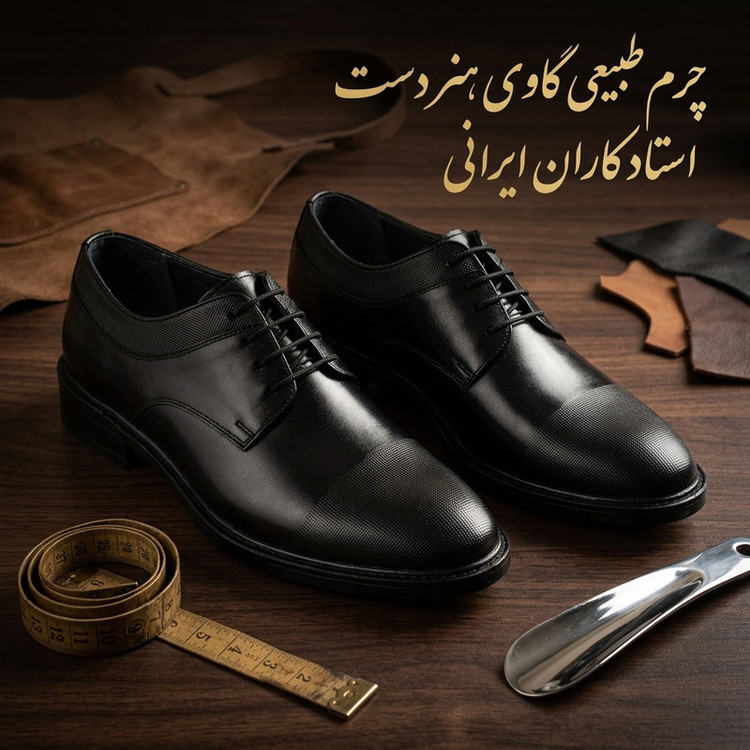 کفش رسمی مردانه مدل دیباینو چرم طبیعی BK.6167