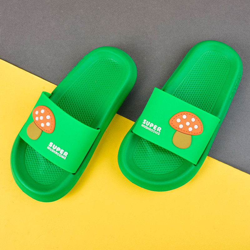 دمپایی پسرانه پایون مدل قارچ جادویی کد GRN.3685