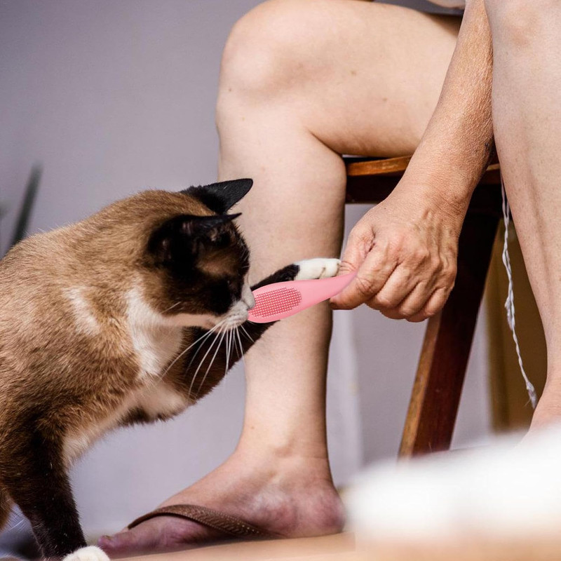 مسواک انگشتی سگ و گربه مدل Soft Brush سیلیکونی بسته 12 عددی