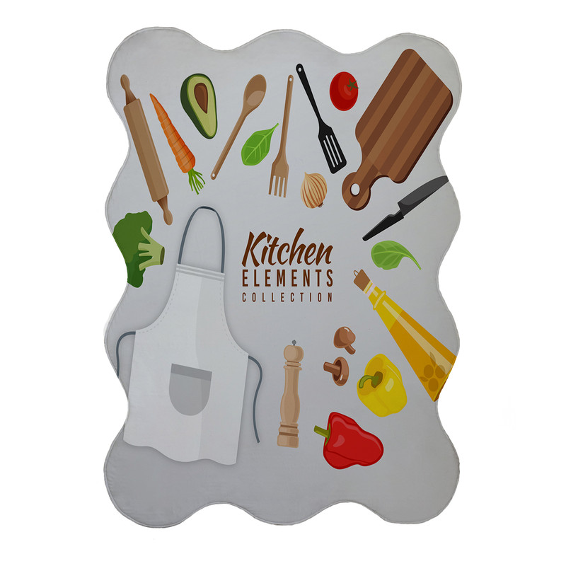 پادری مدل دالبر طرح kitchen کد 8376 سایز 80x110 سانتی متر