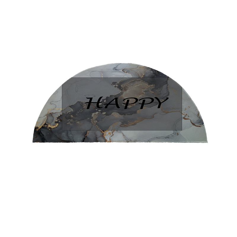پادری مدل نیم دایره طرح Happy کد 8706 سایز 90×45 سانتی متر