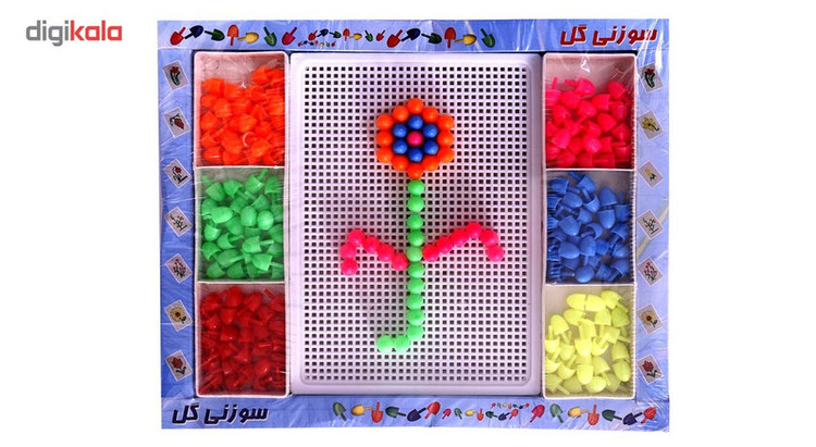بازی فکری آموزش خلاقیت سوزنی گل مدل ترنم مناسب کودکان و نوجوانان، چندنفره 1 تا 6 نفر، درجه سختی آسان، تقویت مهارتهای حرکتی، دقت و تمرکز، افزایش اعتماد به نفس، زمان بازی کمتر از 30 دقیقه