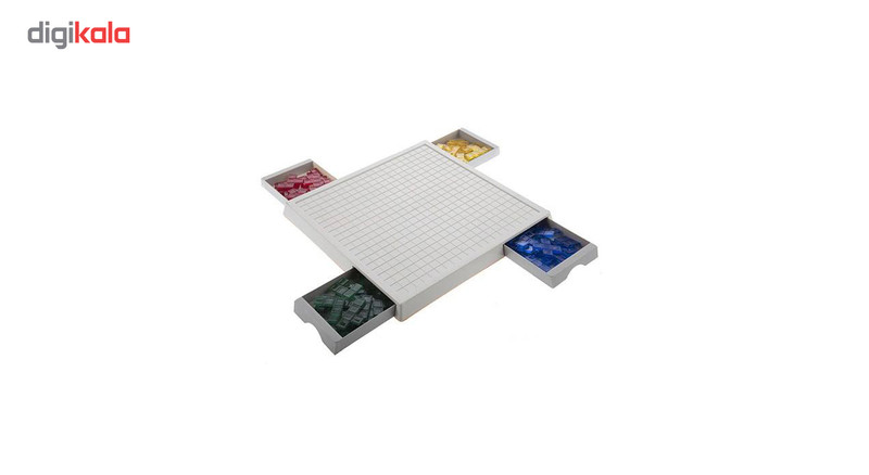 بازی فکری مهرهای مدل BLOKUS با 84 قطعه رنگی، مناسب 2 تا 4 بازیکن در رده سنی کودک تا بزرگسال، با مدت زمان بازی 15 تا 30 دقیقه و تاکتیک ساختوساز، تولید داخل ایران