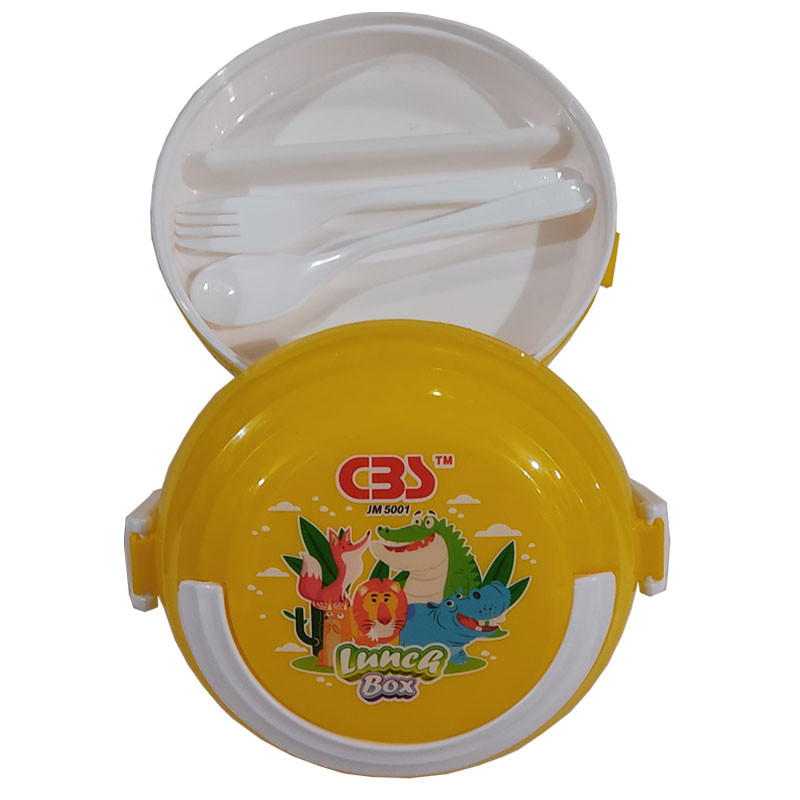 ظرف غذای کودک سی بی اس طرح حیوانات جنگل کد JM5001