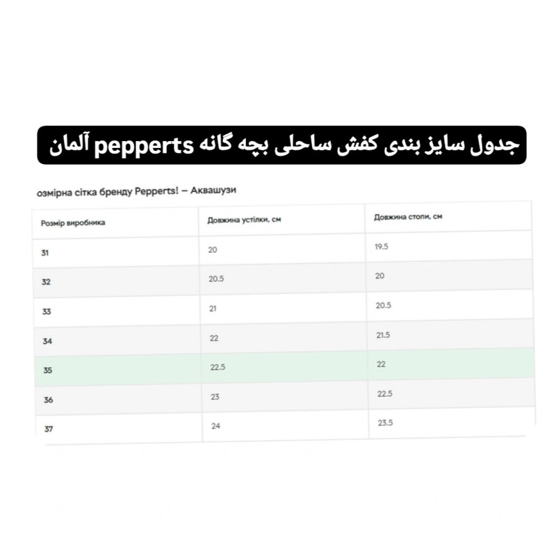 کفش ساحلی بچگانه پیپرتس مدل Pe 19543685