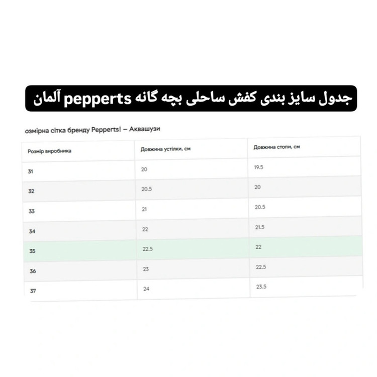 کفش ساحلی بچگانه پیپرتس مدل Pe 19543718
