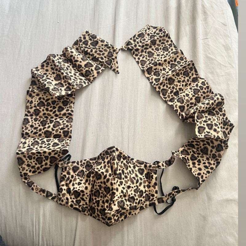 ماسک پارچه ای دو لایه آی ام مدل هدبندی بسته 2 عددی