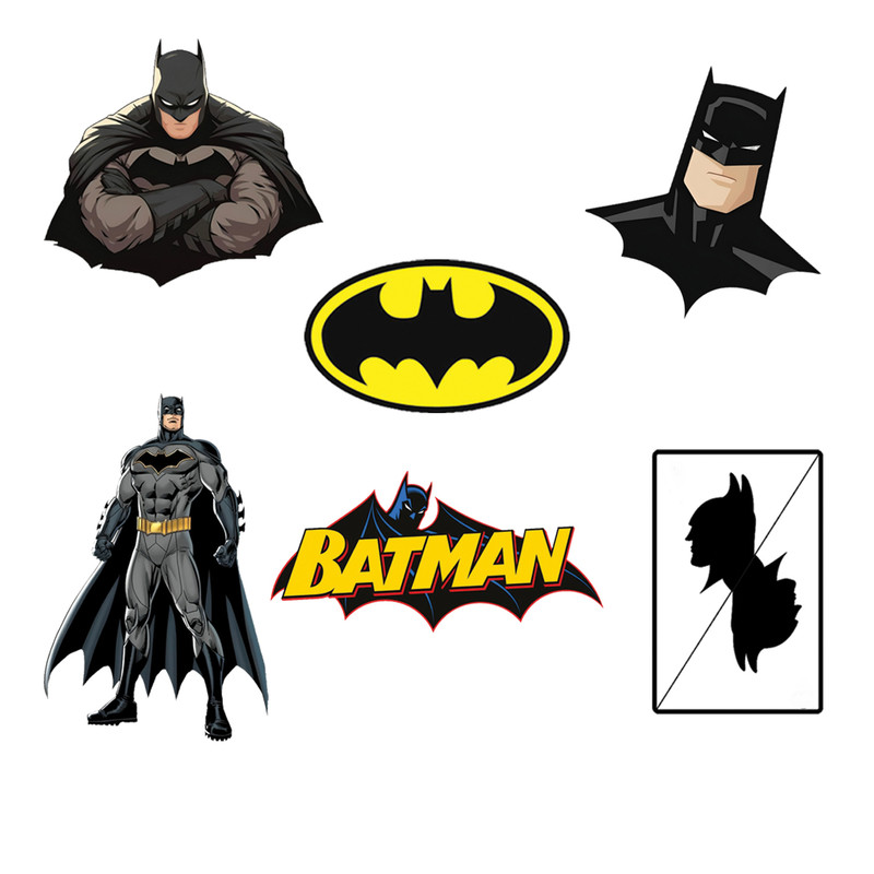 استیکر لپ تاپ طرح بتمن مجموعه 6 عددی
