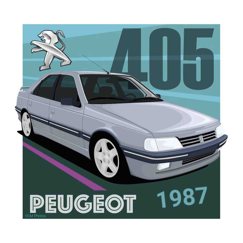 استیکر لپ تاپ مدل ماشین پژو 405 کد1987