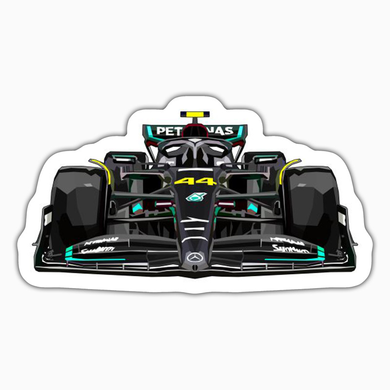 استیکر لپ تاپ و موبایل بووم طرح ماشین مدل F1 کد ZX036