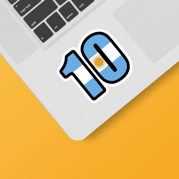 استیکر لپ تاپ و موبایل بووم طرح شماره10 مدل Messi کد MR38