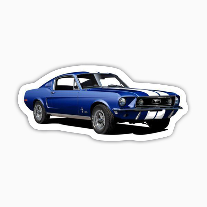 استیکر لپ تاپ بووم طرح ماشین مدل Ford Mustang WB کد JC22