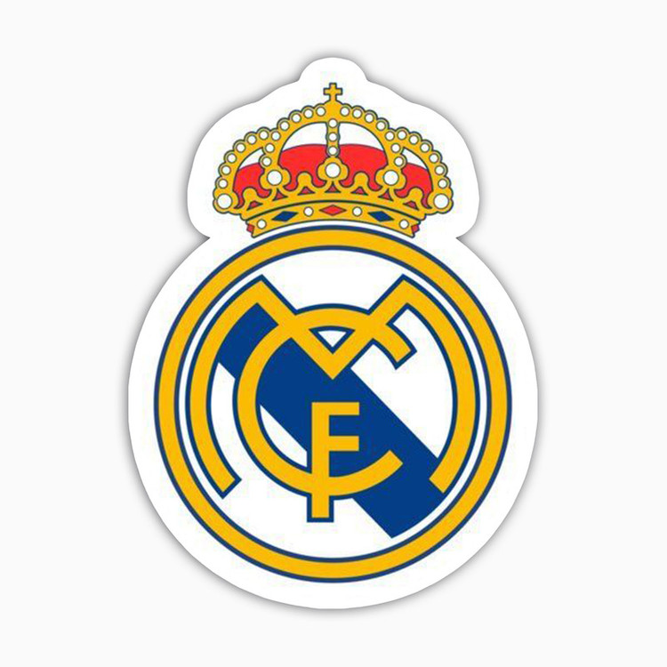 استیکر لپ تاپ و موبایل بووم طرح لوگو real madrid کد NY23