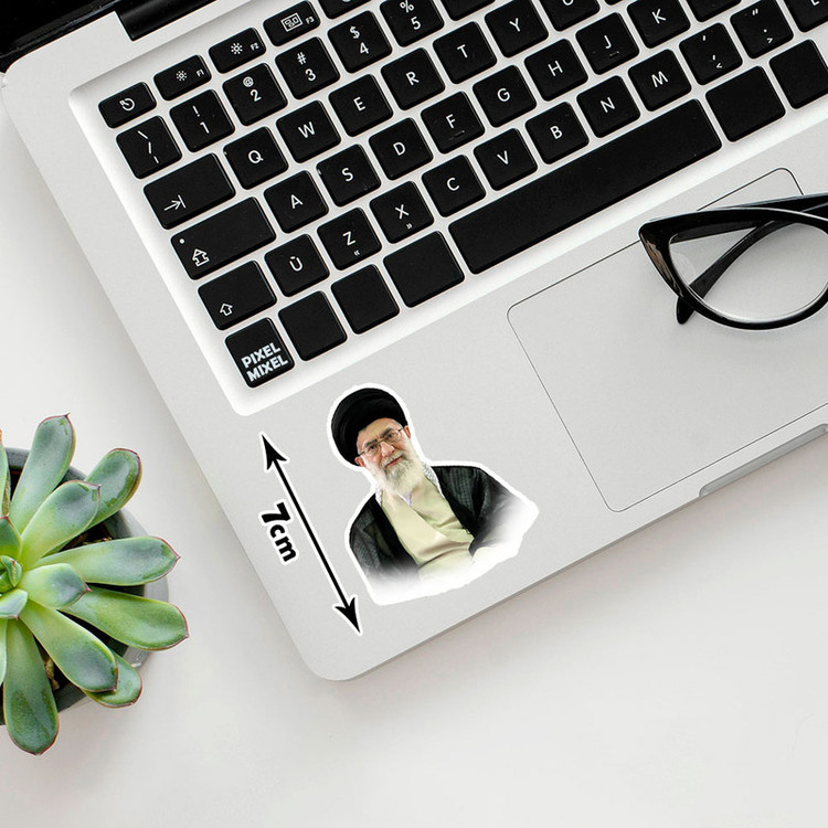 استیکر لپ تاپ پیکسل میکسل مدل مقام معظم رهبری