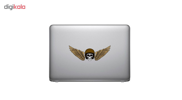 استیکر لپ تاپ طرح Skull Wings کد ۰۱