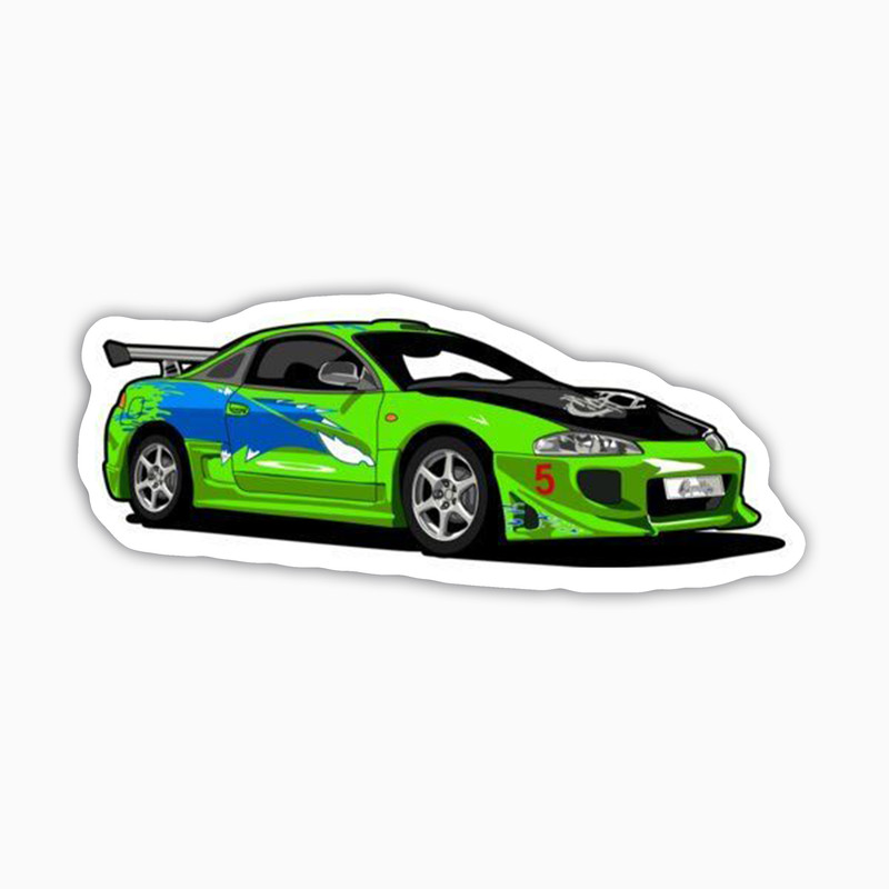 استیکر لپ تاپ بووم طرح ماشین مدل Toyota رنگی کد JC01