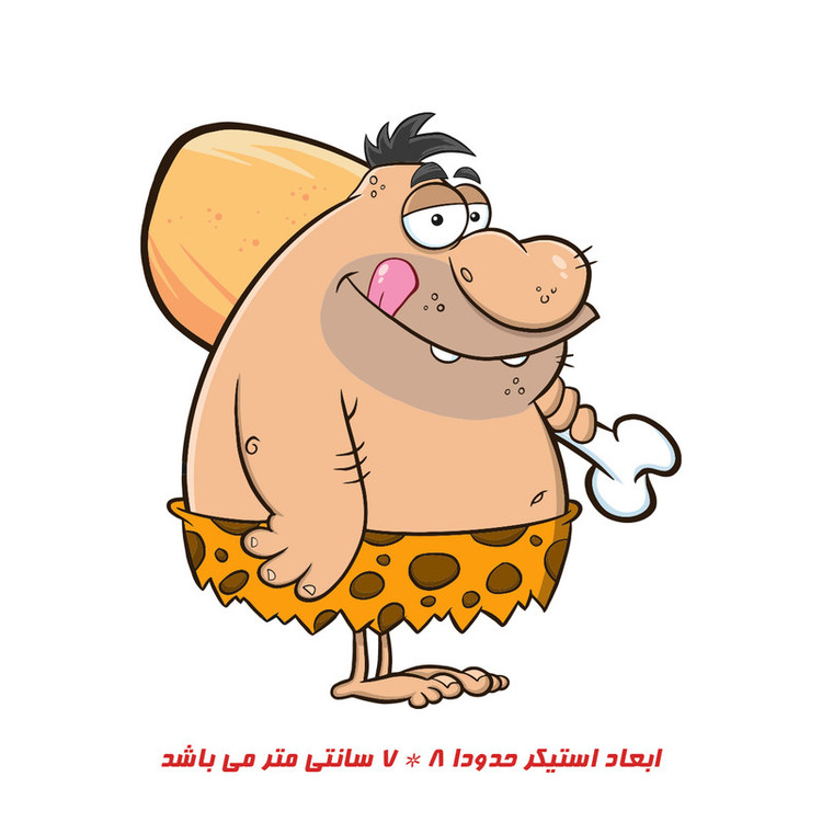 برچسب لپ تاپ طرح آدم خپل کد 2353