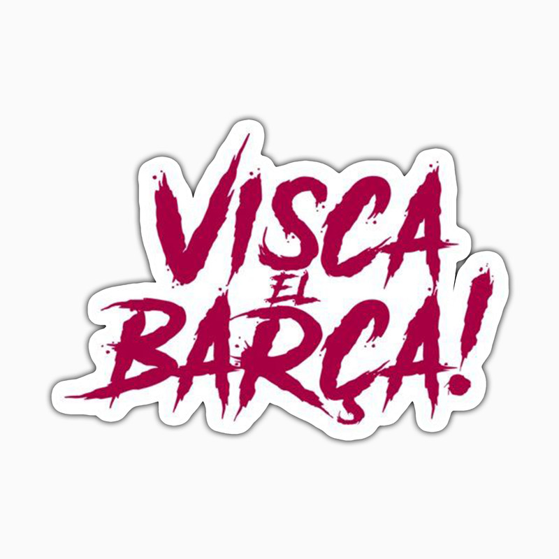 استیکر لپ تاپ و موبایل بووم طرح بارسلونا مدل Vissca El Barsa کد PS18