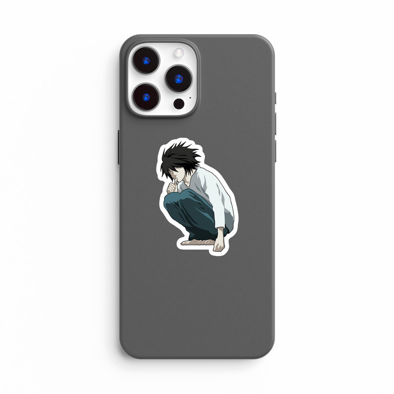 استیکر لپ تاپ و موبایل بووم طرح انیمه Death Note مدل EL کد JD18