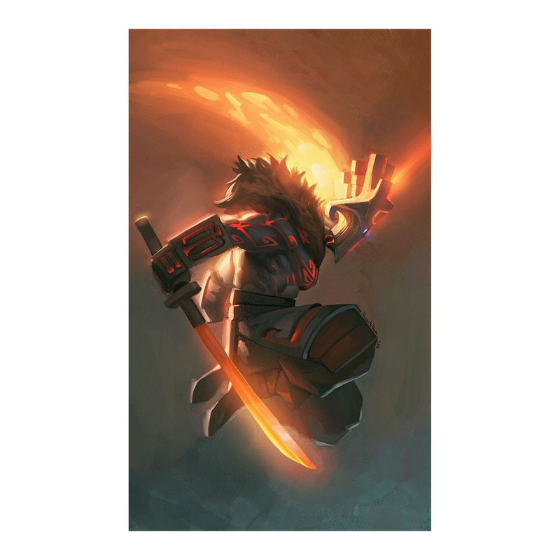 استیکر لپ تاپ و موبایل مدل بازی طرح دوتا 2 جاگرنات dota 2 jugger کد 1057