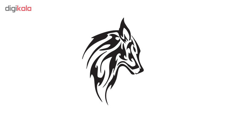 استیکر لپ تاپ طرح Wolfy کد 01