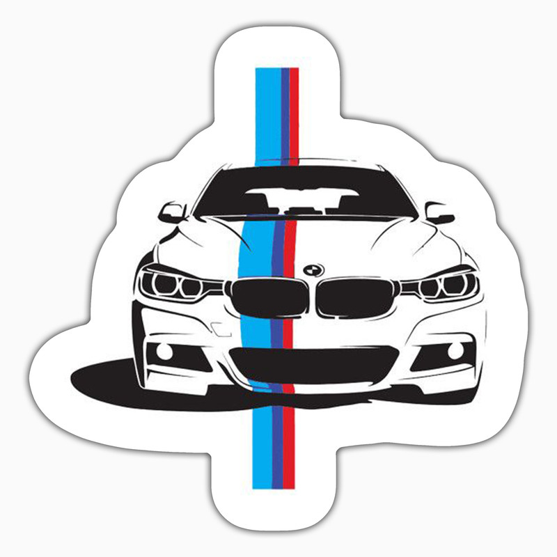 استیکر لپ تاپ و موبایل بووم طرح ماشین مدل BMW M5 کد ZX021