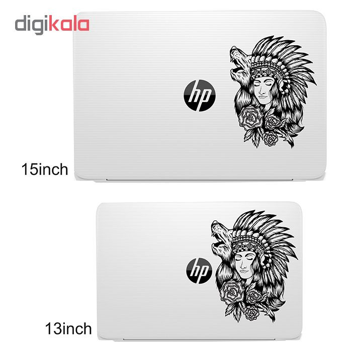 استیکر لپ تاپ طرح Mohicans کد 01