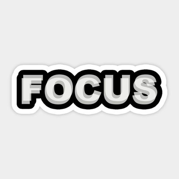 استیکر موبایل و لپ تاپ طرح FOCUS کد 021