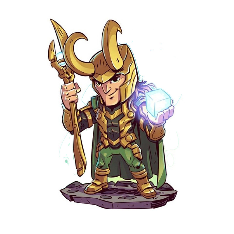 استیکر لپ تاپ و موبایل مدل سریال طرح لوکی Loki کد 2383