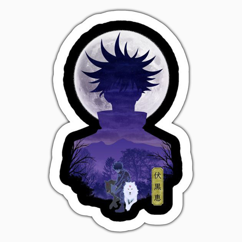 استیکر لپ تاپ و موبایل بووم طرح انیمه Jujutsu Kaisen مدل Megumi کد MD80