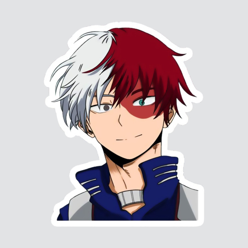 استیکر لپ تاپ پیکسل میکسل مدل انیمه My Hero Academia شوتو تودوروکی