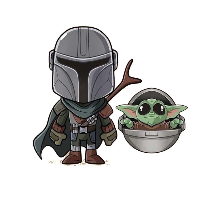 استیکر لپ تاپ و موبایل مدل سریال طرح بچه یودا جنگ ستارگان baby yoda Star wars کد 4929