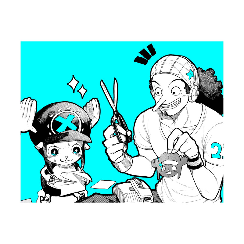 استیکر لپ تاپ و موبایل مدل انیمه طرح وان پیس اوسوپ one piece usopp کد 4683