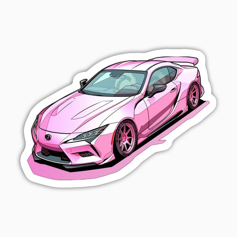 استیکر لپ تاپ و موبایل بووم طرح ماشین  مدل Lexus کد KT94